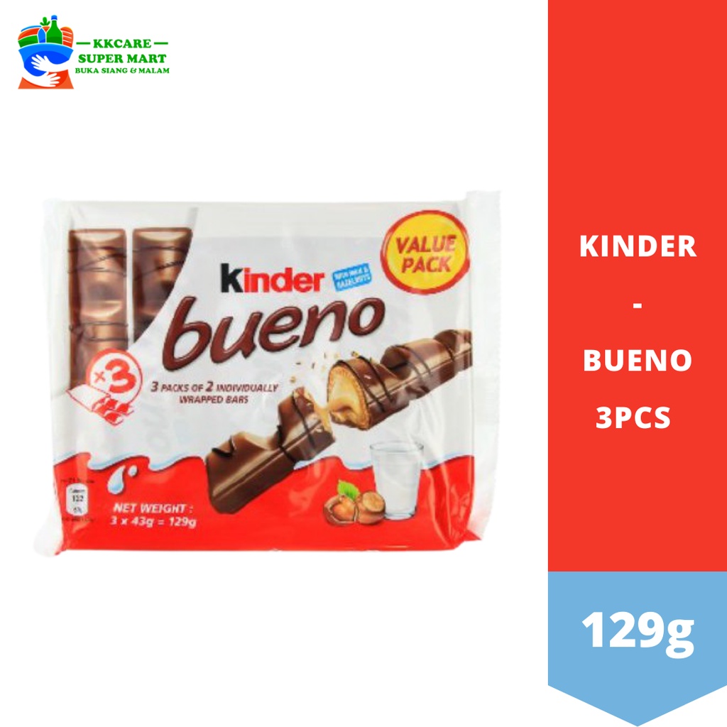 Kinder - Bueno 3pcs 3 X 43g (129g) | Shopee Malaysia