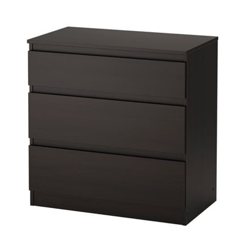 Ikea Kullen Chest Of 3 Drawers 70x72 Cm Shopee Malaysia