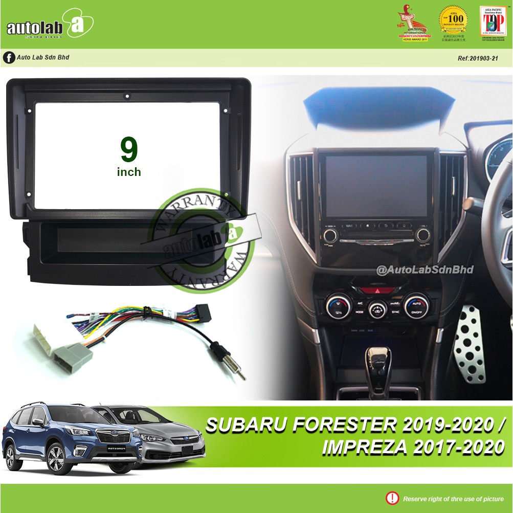 Android Player Casing 9" Subaru Forester / Impreza 2017-2020 ( with Socket new Subaru & Camera in )