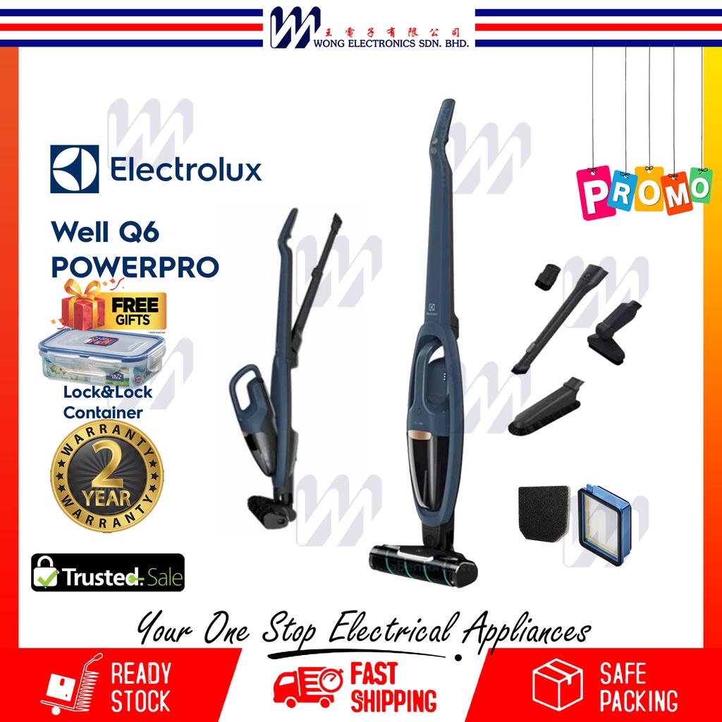 ELECTROLUX WQ611EDBF / WQ611OGG bagless handstick vacuum Rechargeble