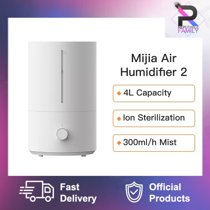 【In Stock】 Xiaomi Mijia Air Humidifier 2  4L  4.5L Silver ion 99% Antibacterial Rated Humidification Mute Humidification