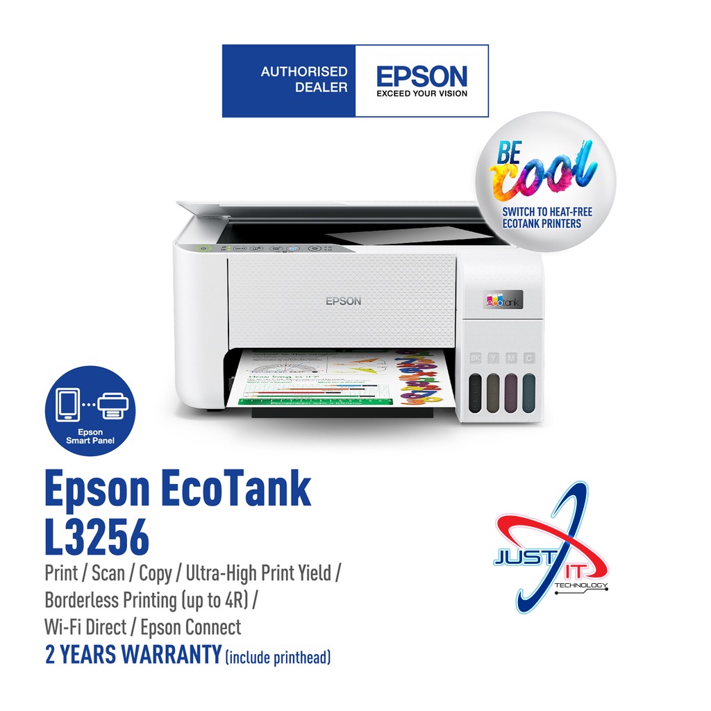 Epson L3256 L3156 Wi Fi All In One Ink Tank Printer Shopee Malaysia 5545