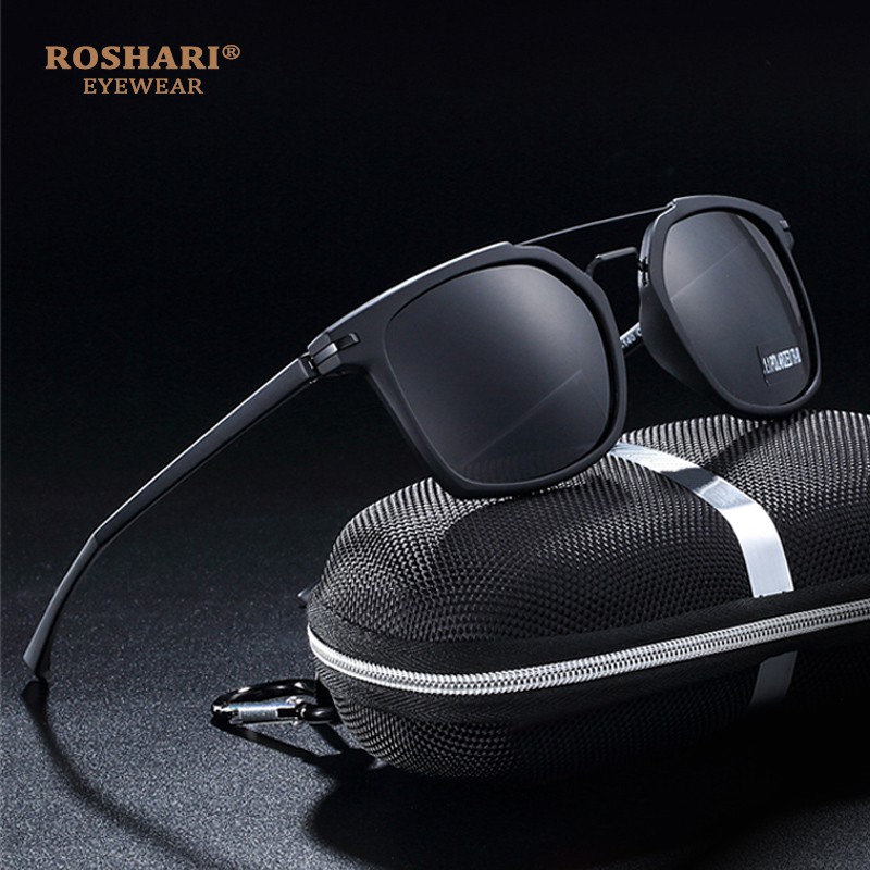 RoShari Polarized Sunglasses TR90 Ultralight Material Driving Glasses