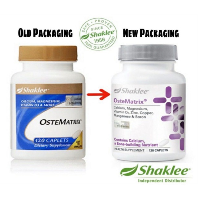 NEW PACKING- Shaklee OsteMatrix / Calcium Magnesium (120 Tablets ...