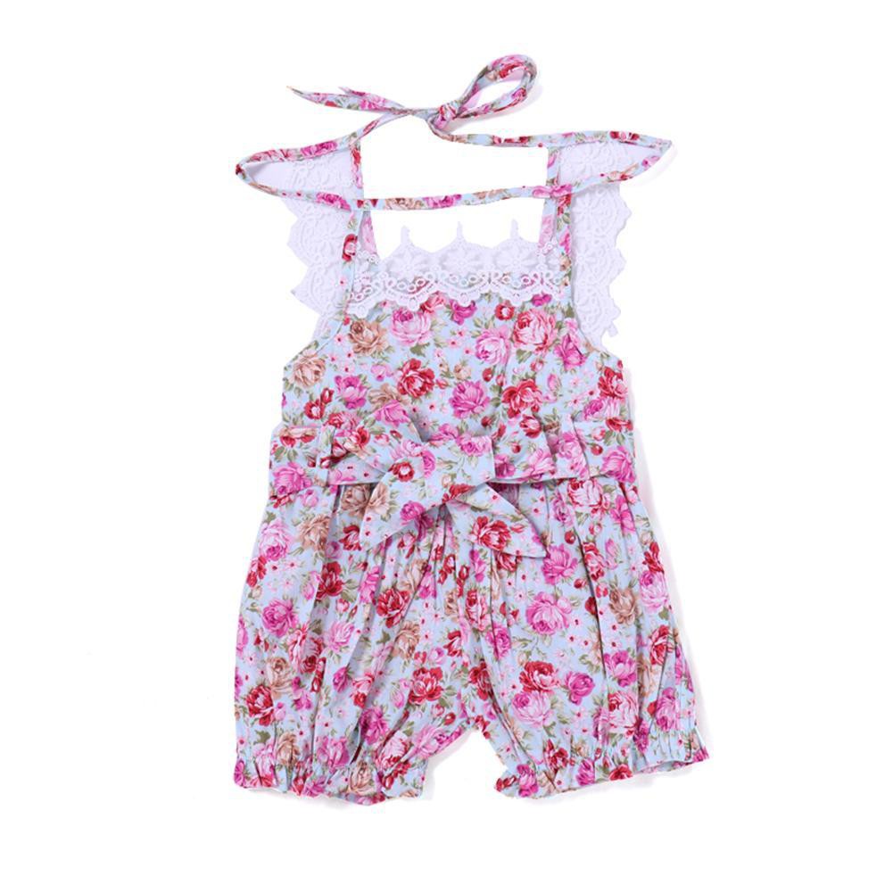 vintage floral romper baby