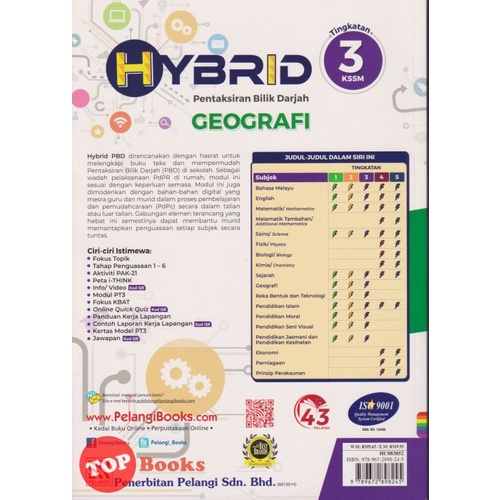 Buy [TOPBOOKS Pelangi] Hybrid Pentaksiran Bilik Darjah Geografi