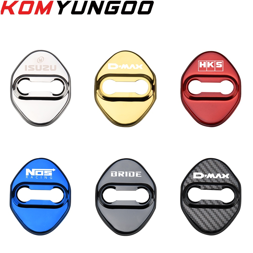 4PCS Car Door Lock Cover For ISUZU DMAX 2021 Auto Lock Protect Cover Case Decoration