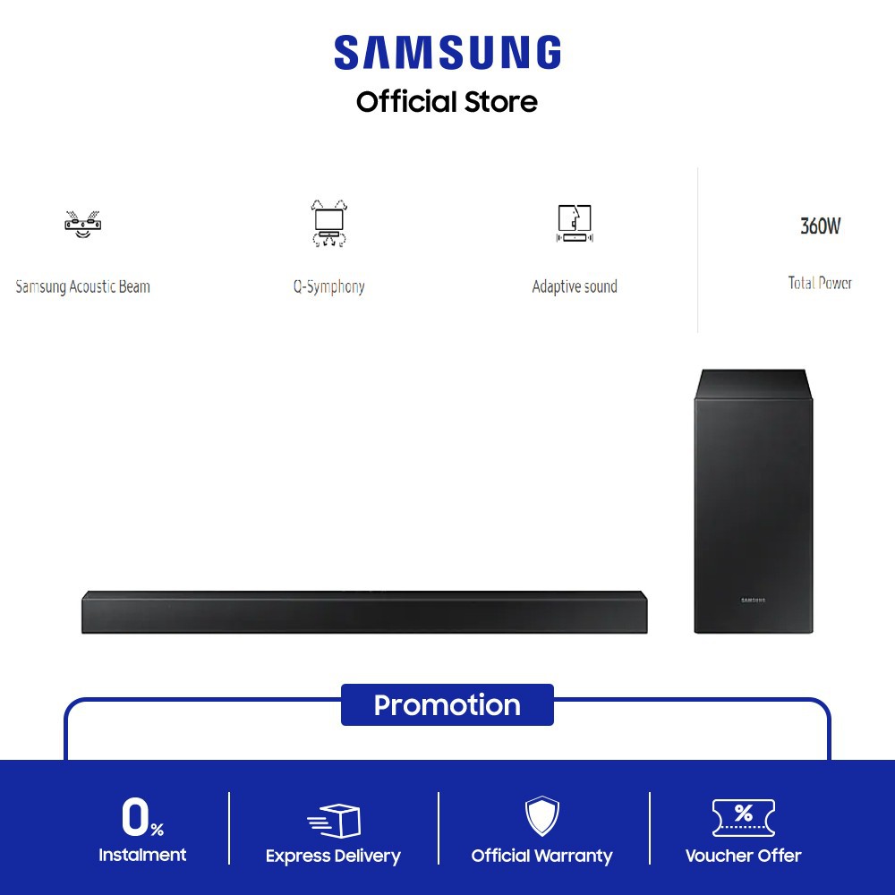 samsung 5.1 channel panaromic acoustic beam soundbar
