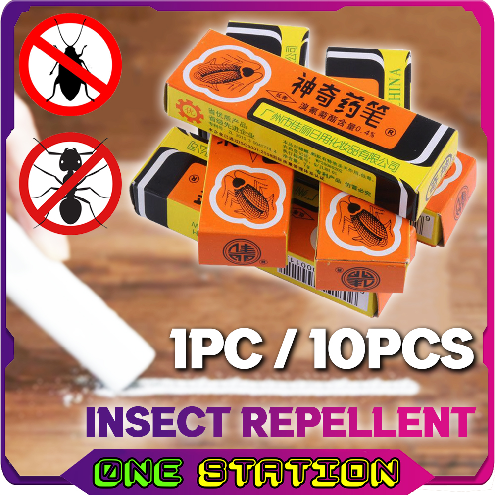 1 PCS / 10 PCS Miraculous Cockroach Killer Ant Insect Repellent Chalk ...