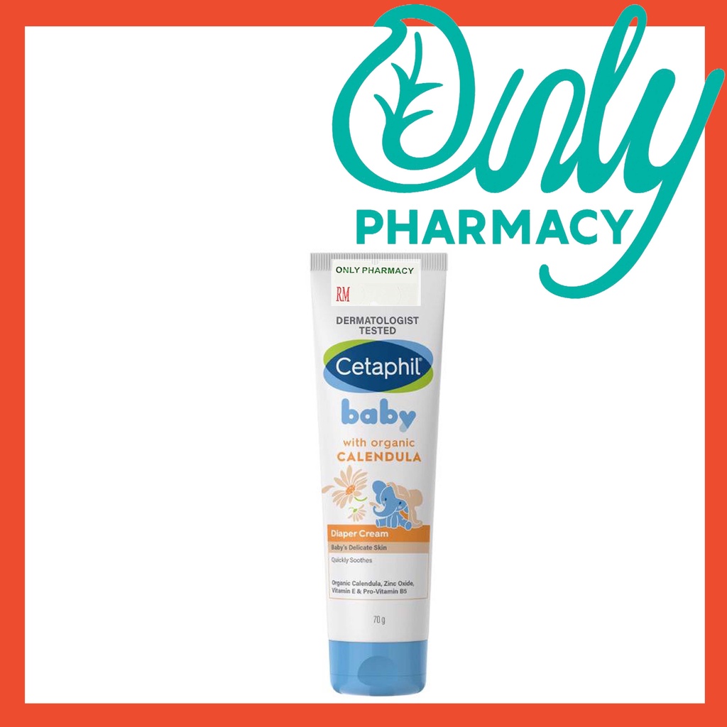 Cetaphil Baby Diaper Cream With Organic Calendula 70g (Nappy Rash/ Ruam