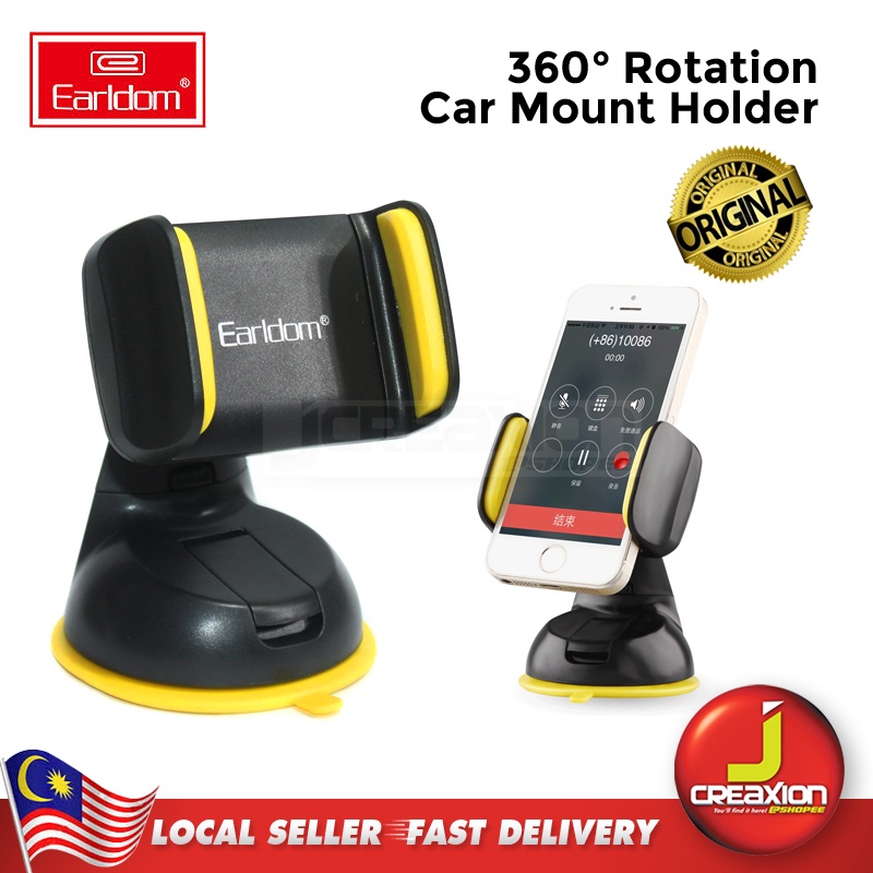 Earldom EH02 Universal 360 Rotation Phone Car Holder for dashboard and