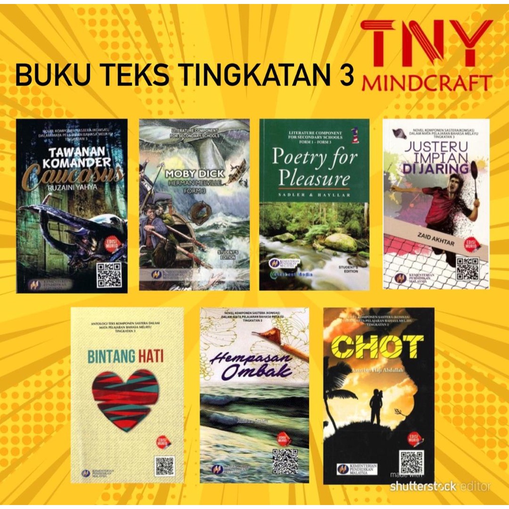 Tny Buku Teks Literature Komsas Tingkatan 3 Smk Shopee Malaysia