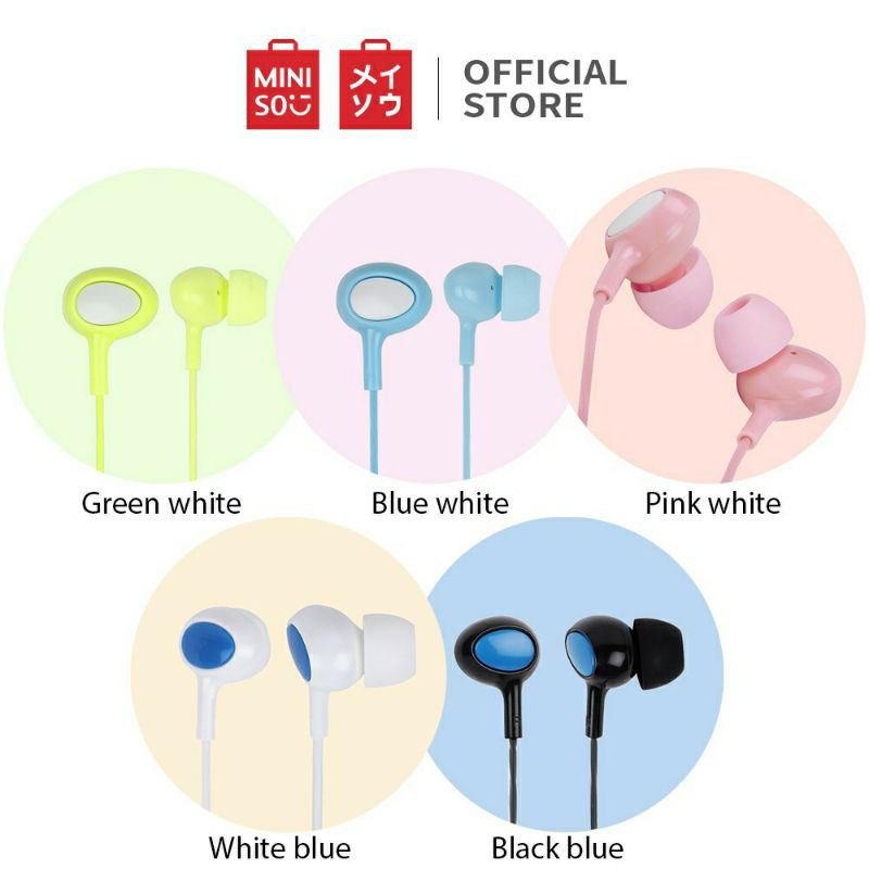 Miniso PeaInEar Earphones 100 ORIGINAL Shopee Malaysia