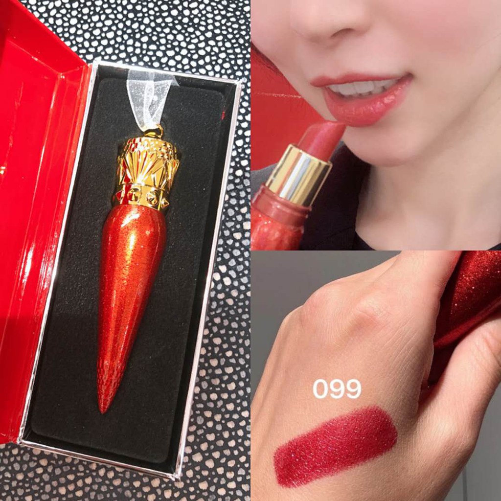 HOT□UK Christian Louboutin CL carrot diced 2020 Christmas limited edition lipstick 099 | Shopee Malaysia