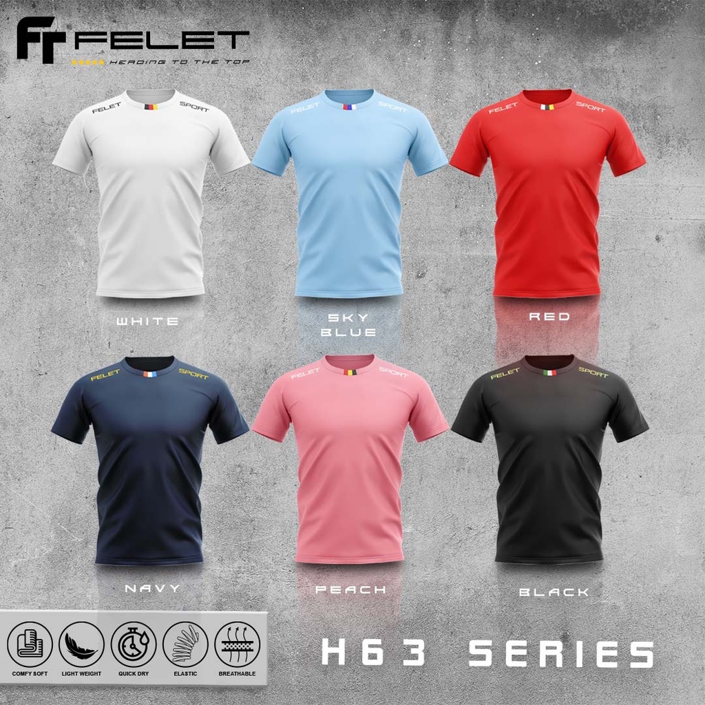 FELET H-63 Badminton Shirt Baju Badminton Jersey Baju | Shopee Malaysia