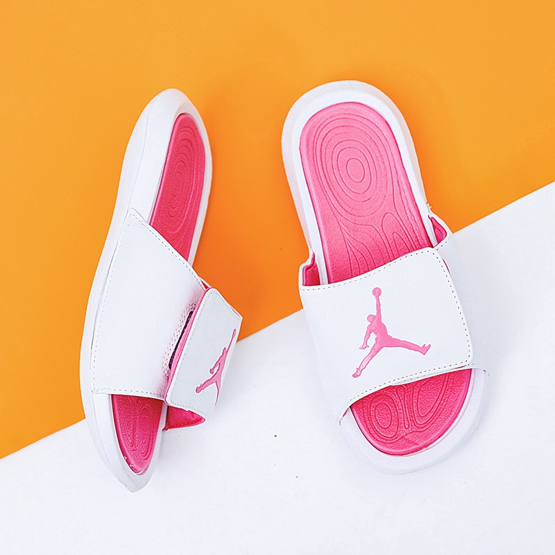 pink jordan sandals