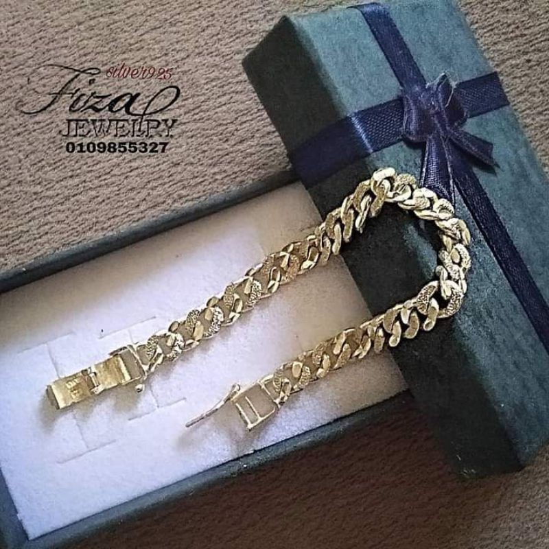 gelang kikir pasir kanak kanak cangkuk kotak perak925 gelang kikir pasir kanak kanak cangkuk kotak perak925