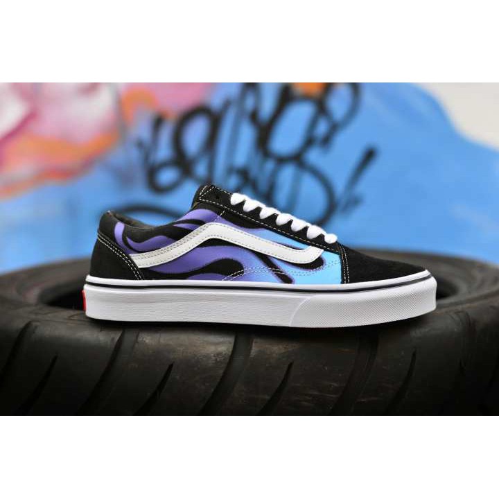 flame vans blue