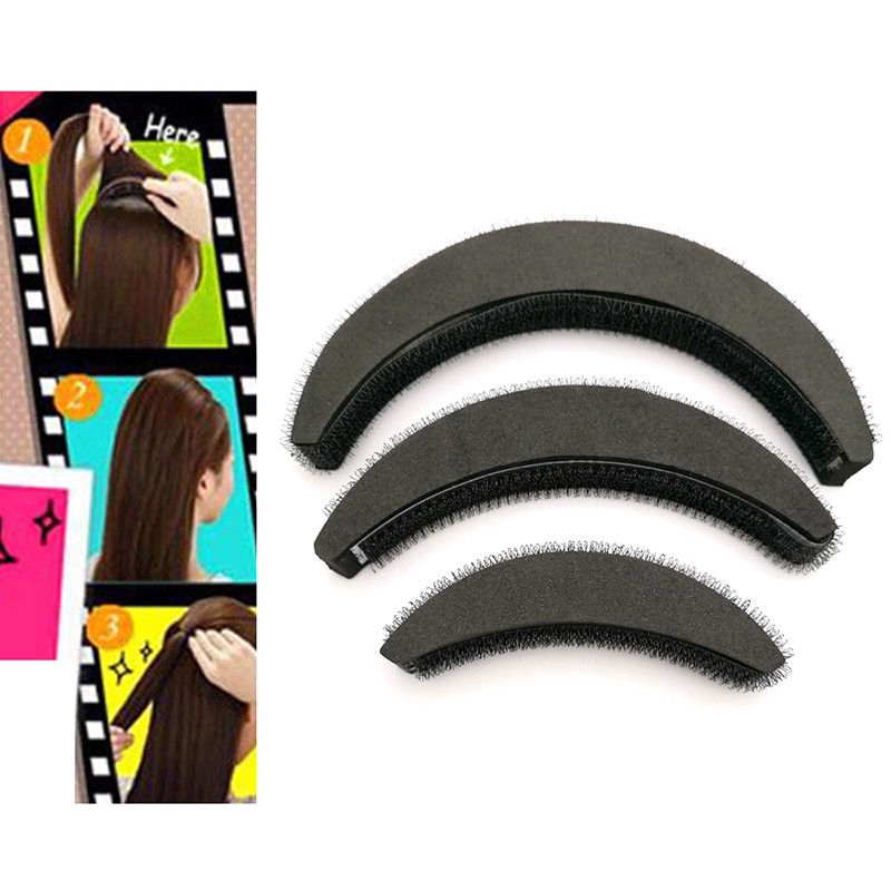 MATWSEC 3Pcs/set Hair Volume Increase Puff Hair Styling Accessories Foam  Donut Hair Bun Maker Insert Base Magic | Shopee Malaysia