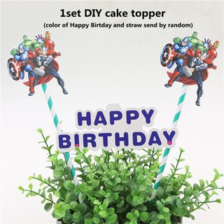 Hot Anime The Avengers Theme Party Decorations For Kids Boys Birthday Festive Event Decor Shopee Malaysia