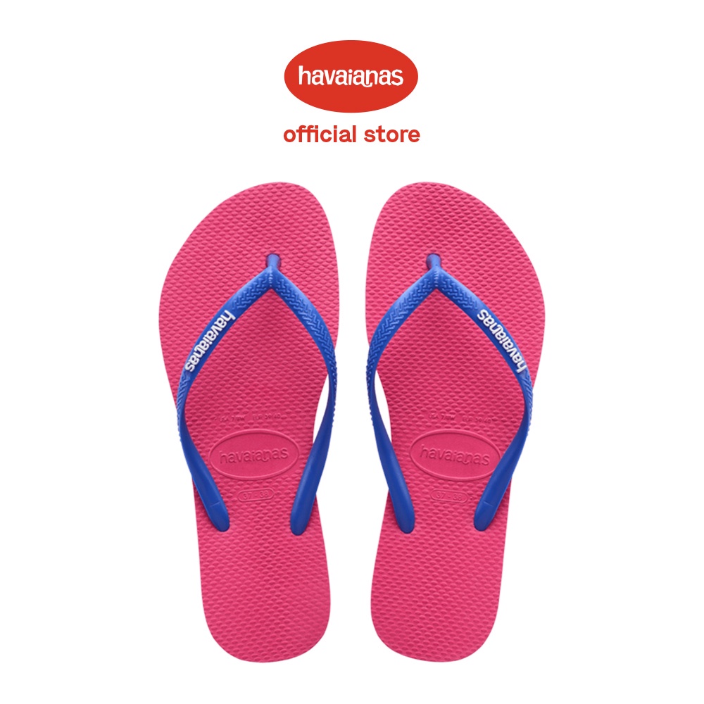 Havaianas Women Slim Logo Popup Flip Flops Pink Electric Shopee