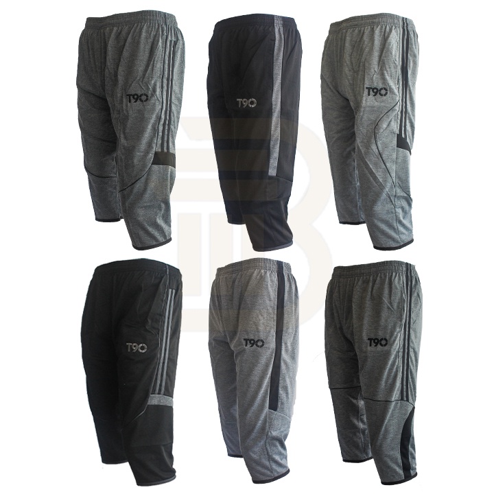 (HARGA BORONG) Seluar Pendek Cottkn Sukan 3Suku T90 Dewasa / Seluar Pendek 3/4  / Men Cotton Sport Short Pants MPS14
