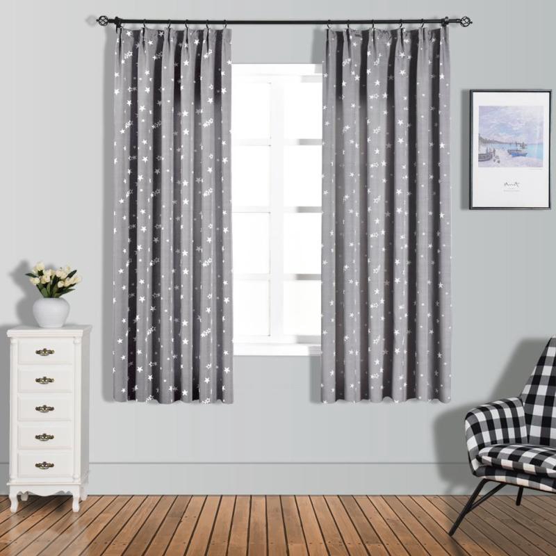 1 Pcs 100x130cm 50 60 Blackout Short Window Curtains For Living