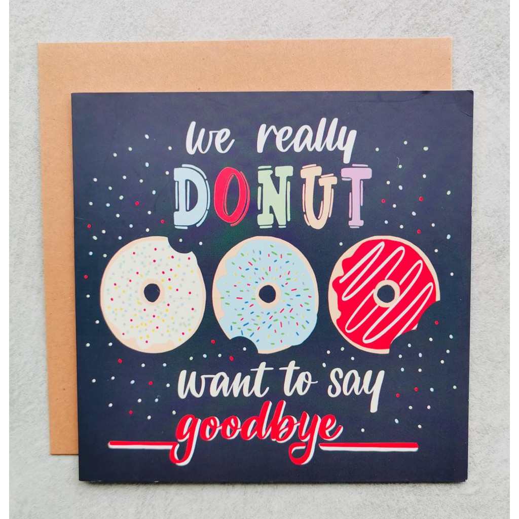 Printable Farewell Card /printable Goodbye Card I DONUT, 59% OFF