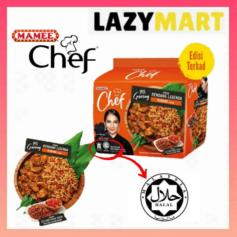 Mamee Chef Rendang Legenda Mi Goreng Halal | Shopee Malaysia
