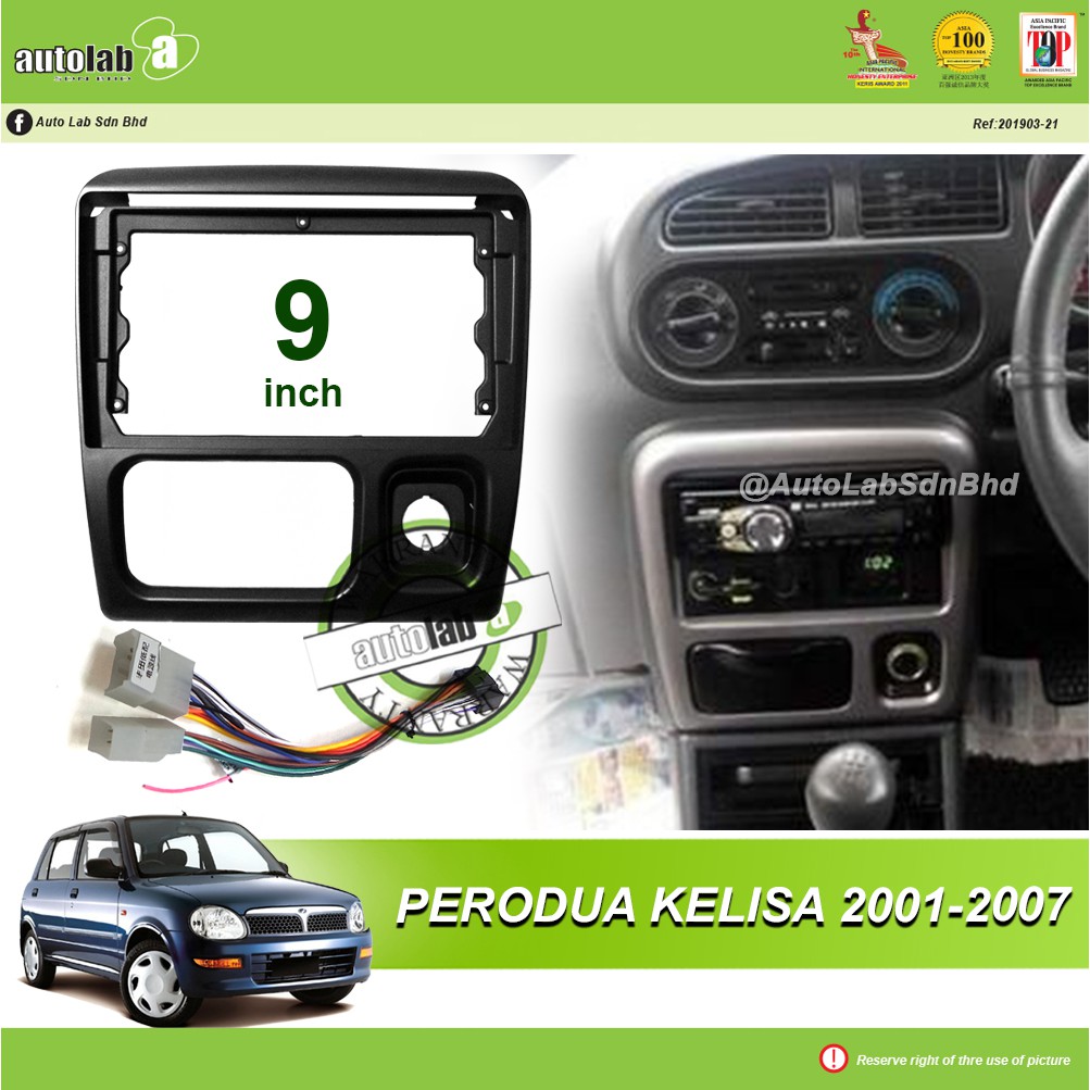 Android Player Casing 9" Perodua Kelisa 2001-2007 (with Socket Toyota 2H)