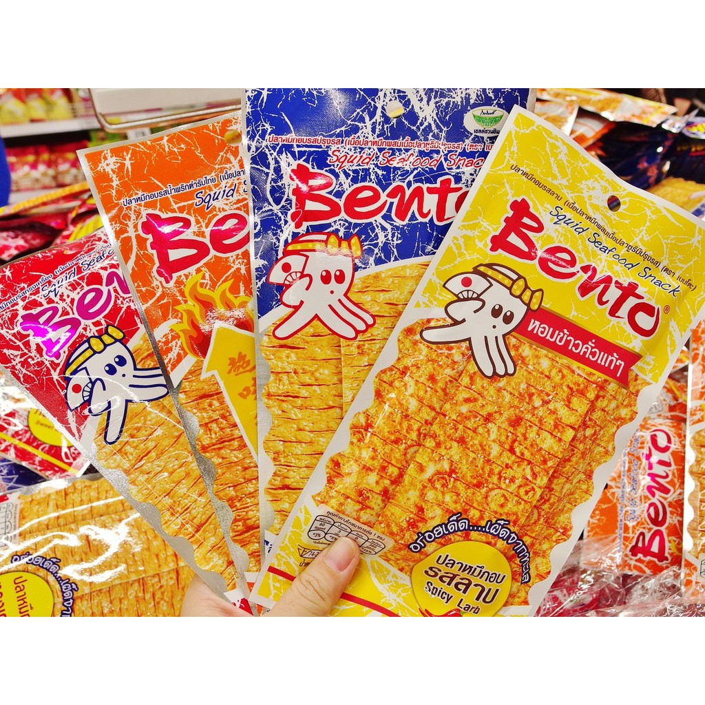 Halal Thailand Bento Squid Snack Spicy 20g (Big Pack ...