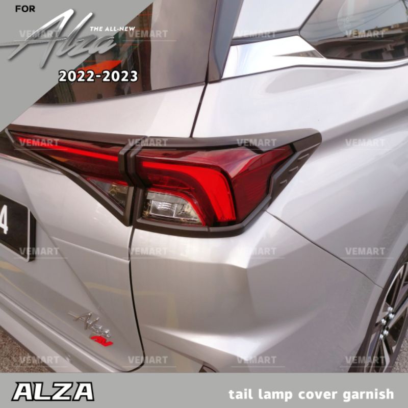 Vemart Perodua alza 2022 tail lamp cover accessories new alza lampu
