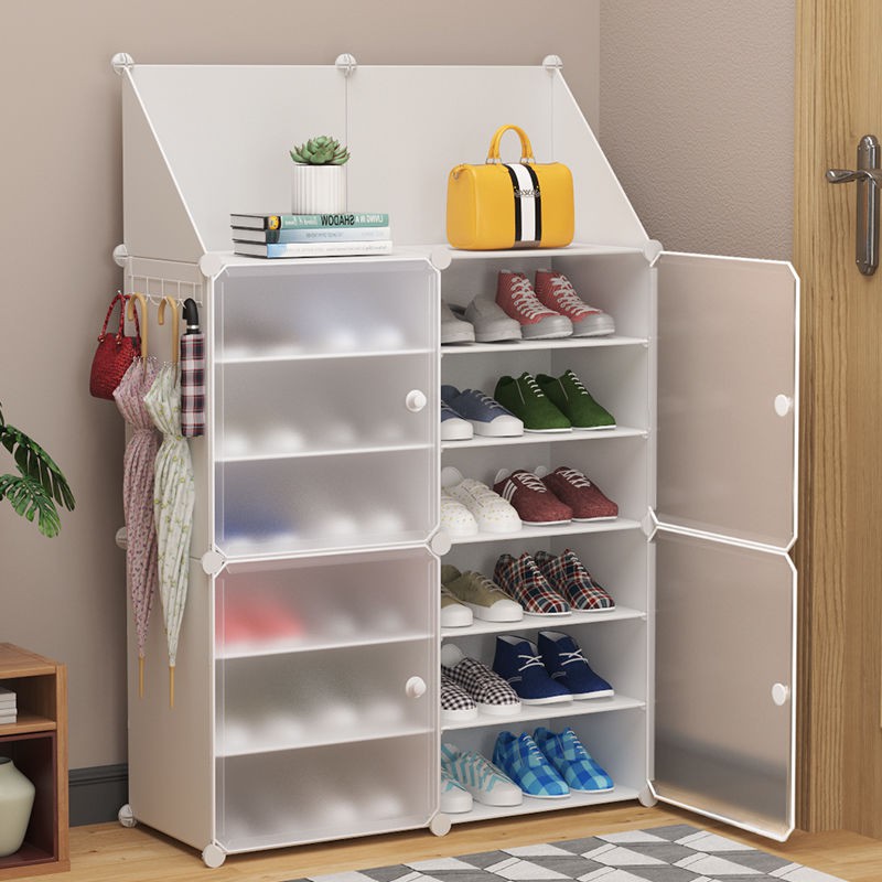 Storage Rack Simple Transparent Shoe Shelf For Household Entrance Dustproof Multi Function Storage Artifact Multi Layer Shoe Cabinet Fully Enclosed Storage Box Shopee Malaysia