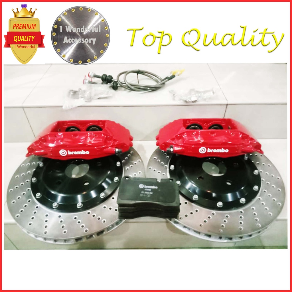 (02set1)Genuine Brembo GT F50 4 pots caliper only Toyota estima