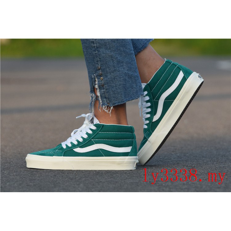 vans sk8 mid green