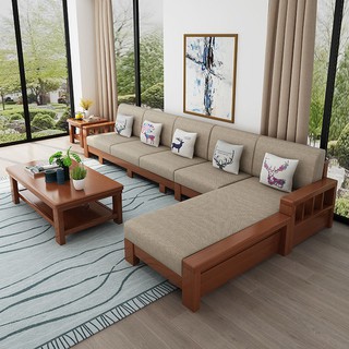 Sofa kayu oak sofa pepejal Gaya Cina musim sejuk dan musim Sofa kayu oak sofa pepejal Gaya Cina musim sejuk dan musim