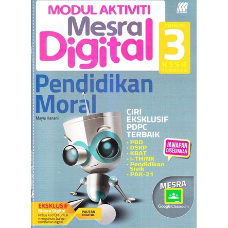 Sasbadi Modul Aktiviti Mesra Digital Year Tahun 1 2 3 Kssr Pendidikan Moral Shopee Malaysia