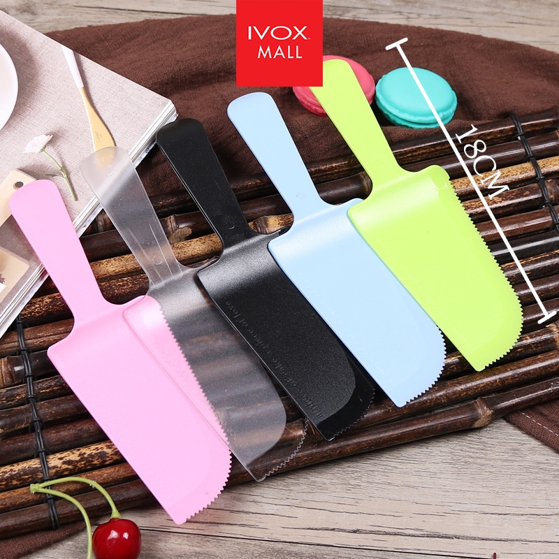 (1 Pcs) Cake Bread Knife Cutter Disposable Extra Thick 100% BPA FREE individual packaging Pisau Potong kek