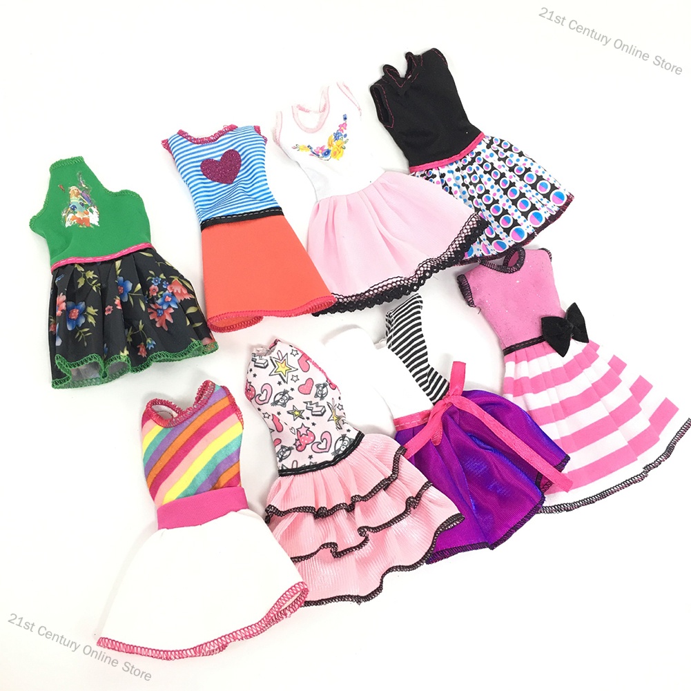 21st Century Online Store Doll's Fashionable Clothing Set Casual One-piece Dress doll Style Random