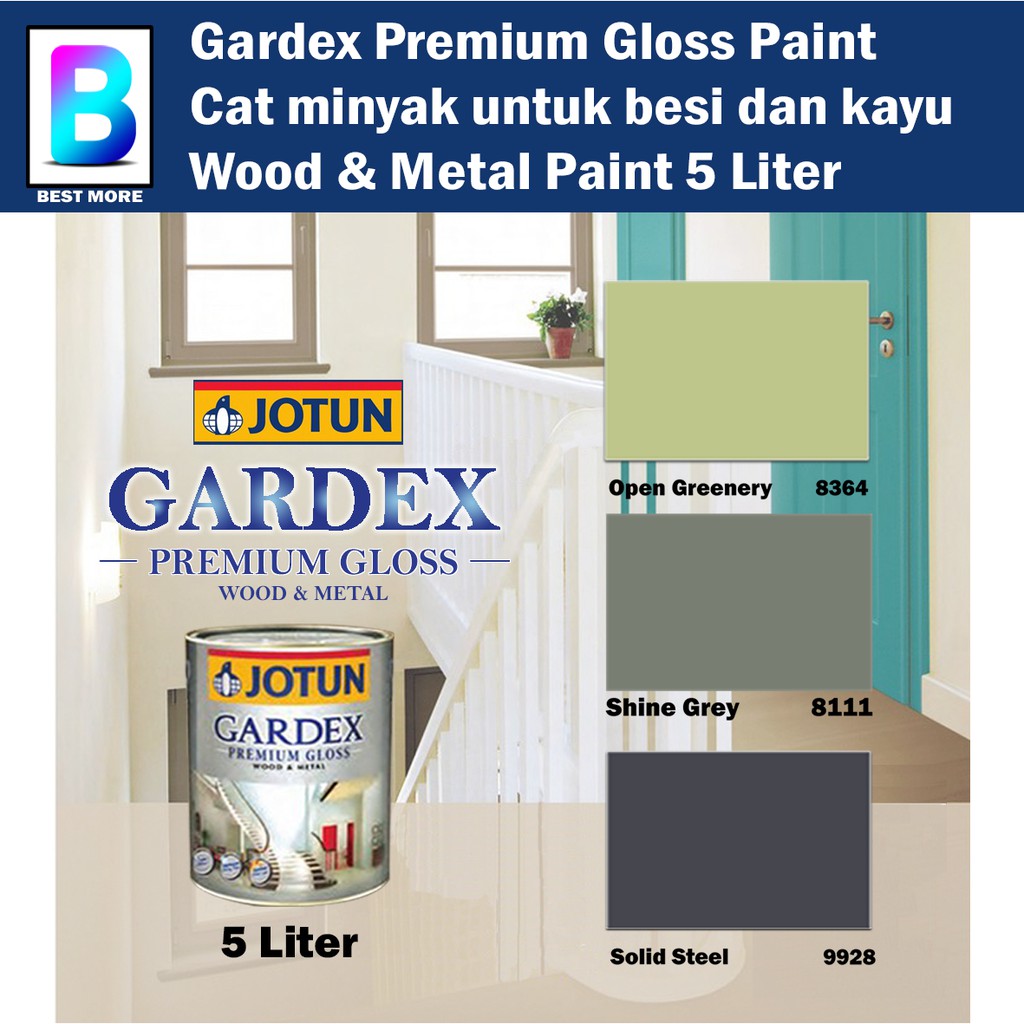 Jotun Paint Gardex Premium Gloss Wood and Metal 5 Liter Open Greenery