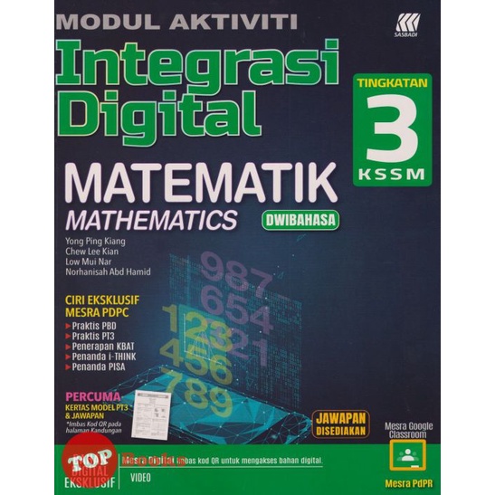 Buy [TOPBOOKS Sasbadi] Modul Aktiviti Integrasi Digital Matematik