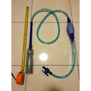 extra long suction siphon hose hand pump aquarium fish