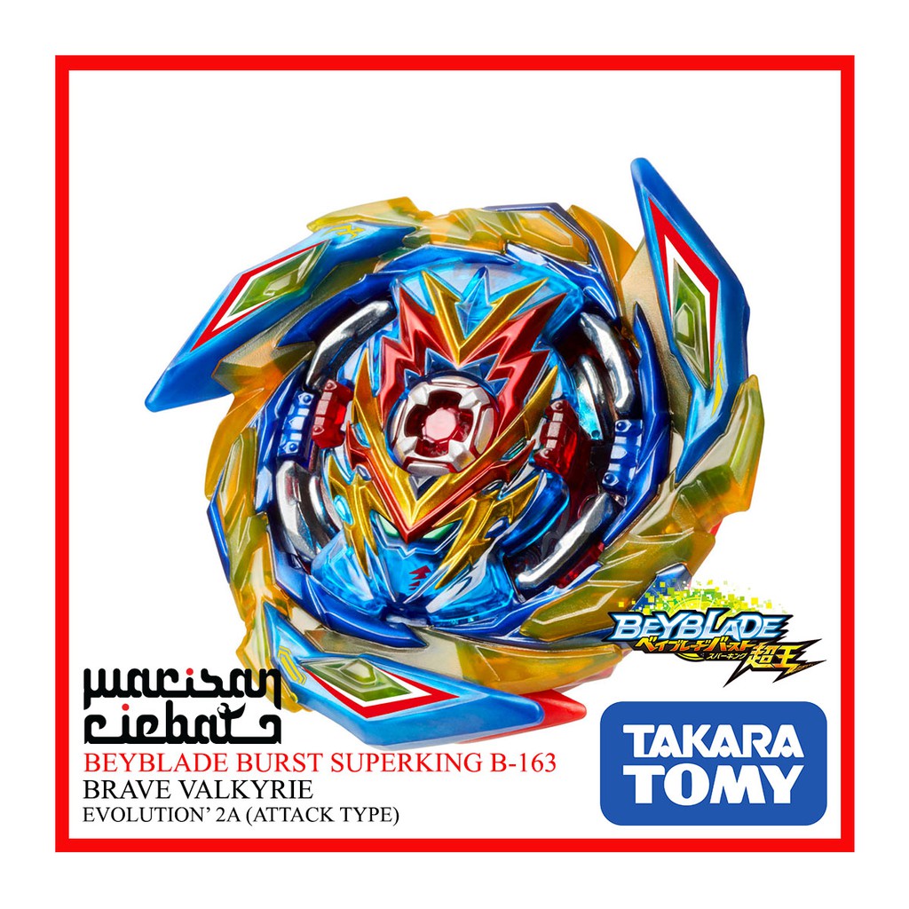 BEYBLADE BURST SUPERKING B-163 BRAVE VALKYRIE EVOLUTION' 2A | Shopee ...