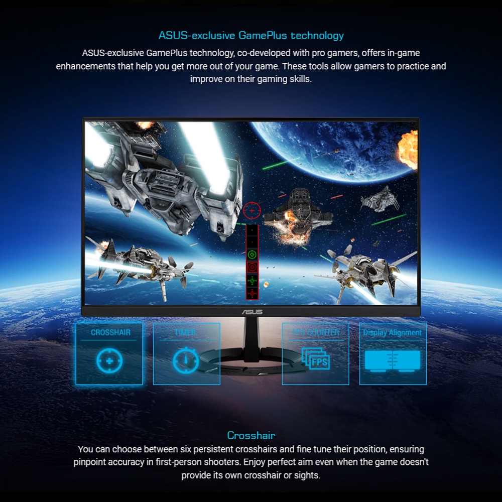 ASUS Ultra Slim IPS Gaming Monitor (23.8" Full HD/1920x1080/IPS/75Hz