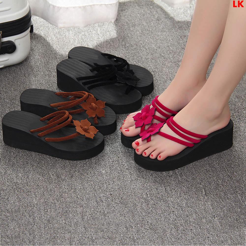 platform heels slippers