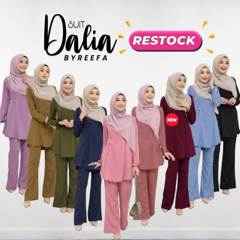 Suit Dalia byreefa Blouse + Muslim trousers Nursing Friendly |  Muslimah pant