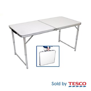 Tesco Aluminium Foldable Table 120 x 60 x 70cm Shopee 