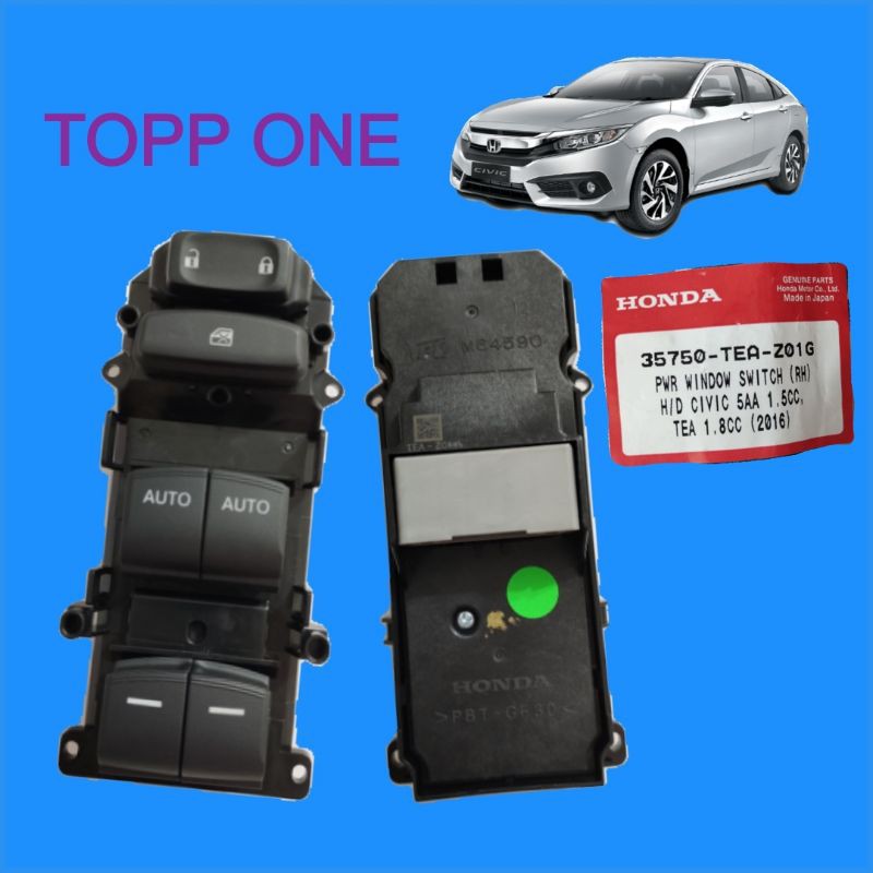 HONDA CIVIC FC 20162021 POWER WINDOW MAIN SWITCH (100 ORIGINAL