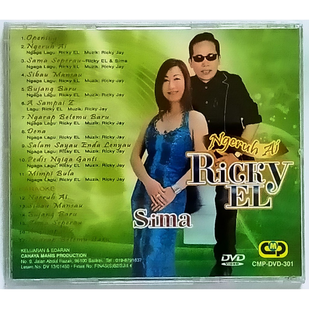 Ngeruh Ai Ricky El Dvd Iban Song Shopee Malaysia
