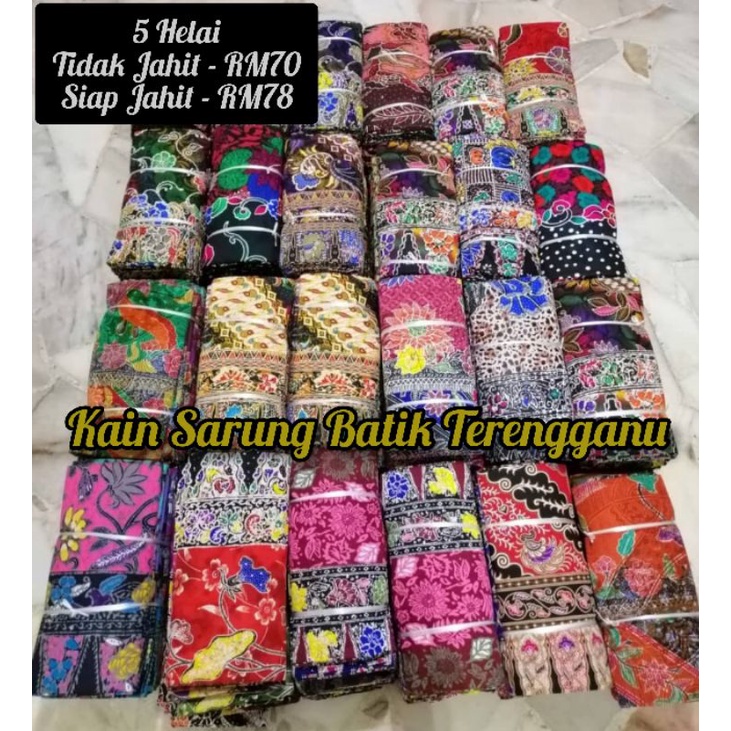 5 HELAI Kain Sarung Batik Terengganu